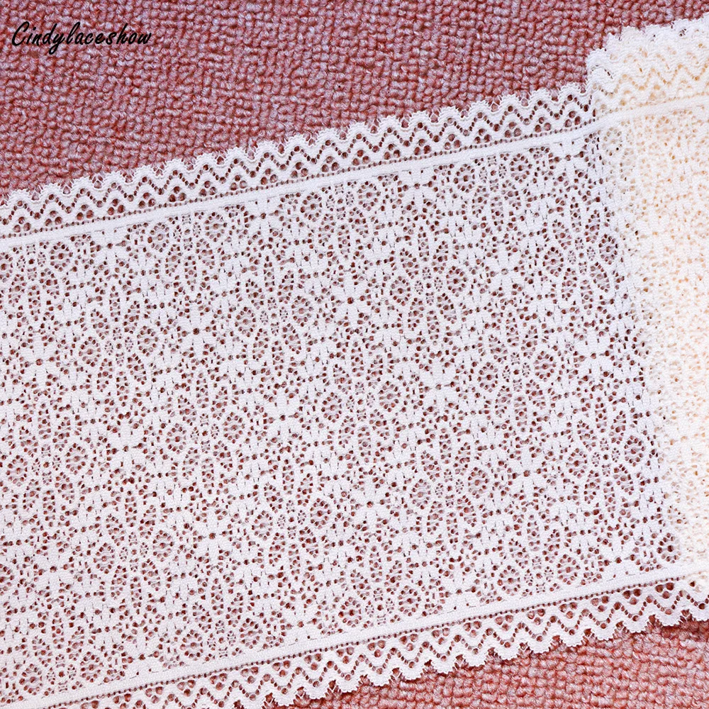 2Yards Wide Elastic Lace Trim Stretch Lace Trimmings Ribbon Garment Clothing Accessories Garters Sewing Lace Appliques 19.5cm
2Yards Wide Elastic Lace Trim Stretch Lace Trimmings Ribbon Garment Clothing Accessories Garters Sewing Lace Appliques 19.5cm