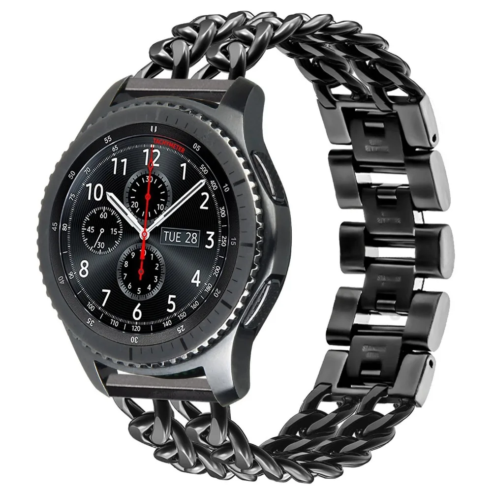 Strap for Samsung Gear S3/Galaxy Watch 3 45mm/46mm 22MM Watch Band Replacement Denim Steel Bracelet for Huawei Watch GT 2 1 46mm
Strap for Samsung Gear S3/Galaxy Watch 3 45mm/46mm 22MM Watch Band Replacement Denim Steel Bracelet for Huawei Watch GT 2 1 46mm