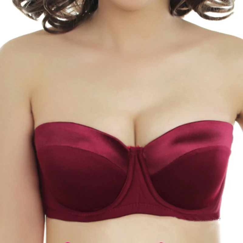 Strapless Women's Smooth Wedding Bra 1/2 Half Cup Underwire Non Padded Push Up Unlined Female Lingerie 36 38 40 42 B C D E
Strapless Women's Smooth Wedding Bra 1/2 Half Cup Underwire Non Padded Push Up Unlined Female Lingerie 36 38 40 42 B C D E