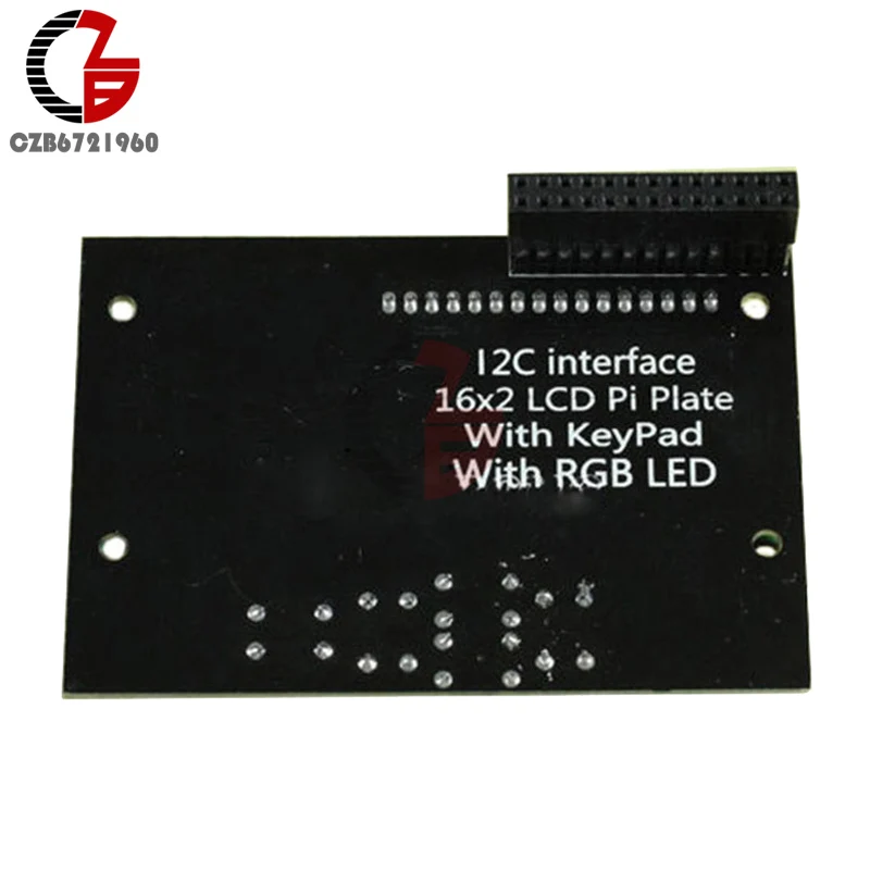 I2C IIC 16x2 LCD Display RGB Keypad Shield 1602 Blue Backlight for Raspberry Pi B+/B
I2C IIC 16x2 LCD Display RGB Keypad Shield 1602 Blue Backlight for Raspberry Pi B+/B