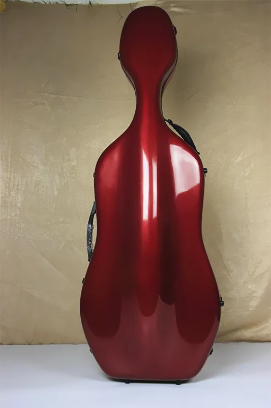 Light Strong High Quality Fiberglass 4/4 Size Red Cello Case Bag Perfect Workmanship 2 Wheels 4.5 Kg With 2 Bow Holders
Light Strong High Quality Fiberglass 4/4 Size Red Cello Case Bag Perfect Workmanship 2 Wheels 4.5 Kg With 2 Bow Holders