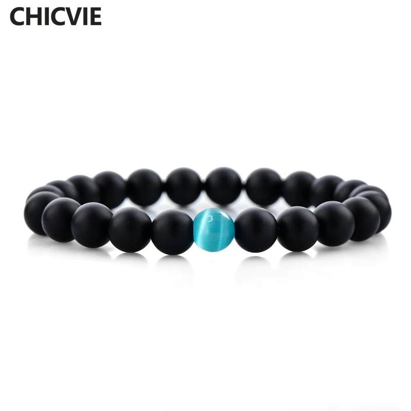 CHICVIE 8mm Natural Stone Black Matte Onyx Stone Strand Bracelets With Opal Beads Men Women Casual Jewelry Bracelets SBR160154
CHICVIE 8mm Natural Stone Black Matte Onyx Stone Strand Bracelets With Opal Beads Men Women Casual Jewelry Bracelets SBR160154