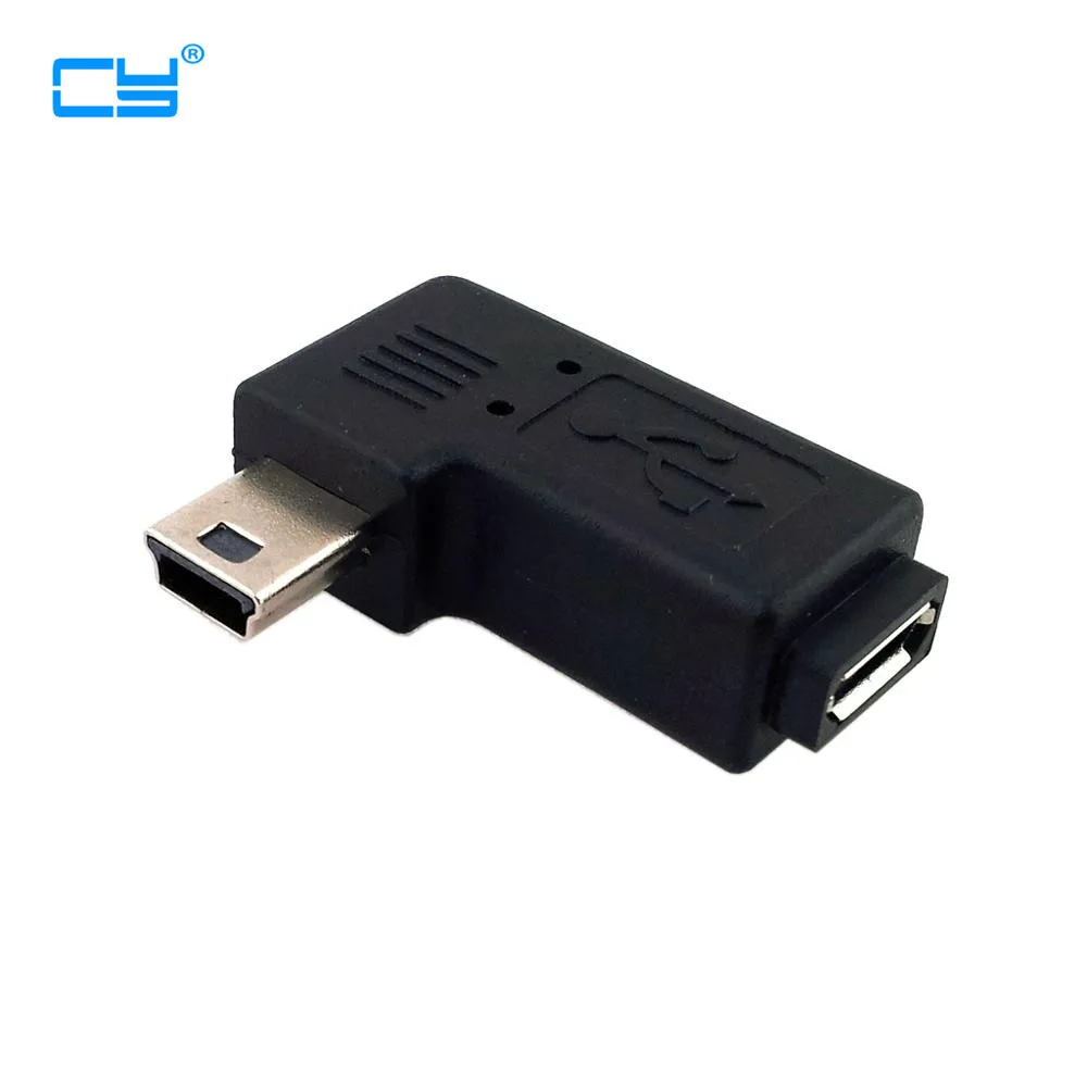 90 degree left angled MINI USB male to MICRO USB female Data sync power ADAPTER connector
90 degree left angled MINI USB male to MICRO USB female Data sync power ADAPTER connector