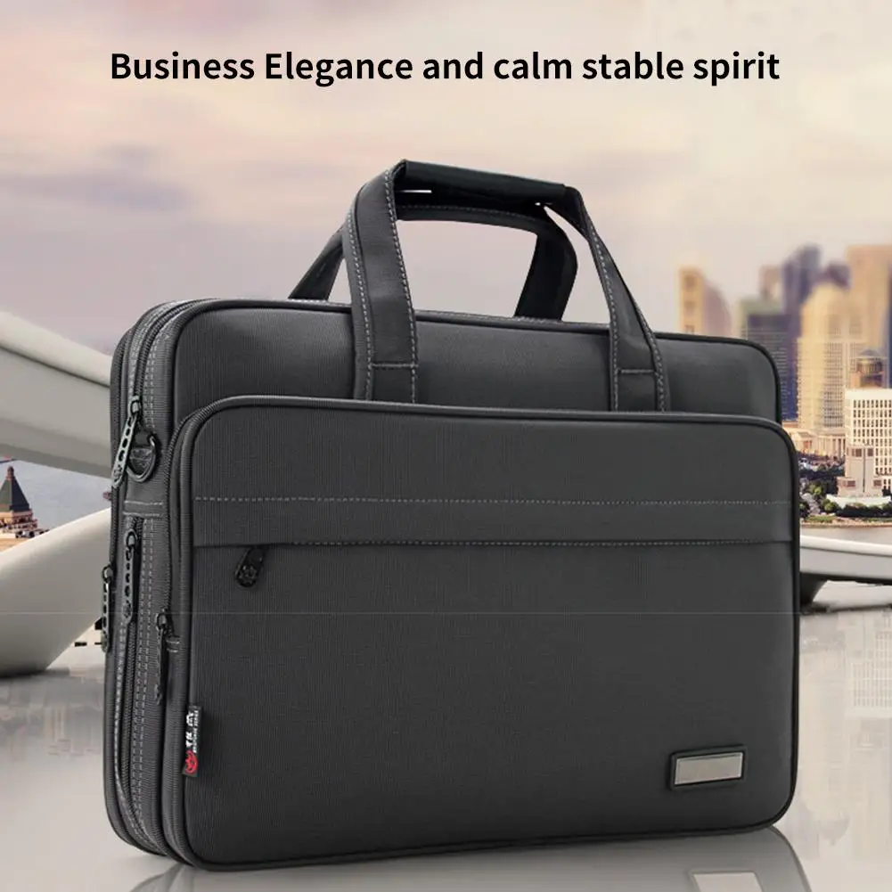 Men's Computer Bag Portable Briefcase - Thick Large Capacity File Package - Cross Section Oxford Cloth Business Bag
Men's Computer Bag Portable Briefcase - Thick Large Capacity File Package - Cross Section Oxford Cloth Business Bag