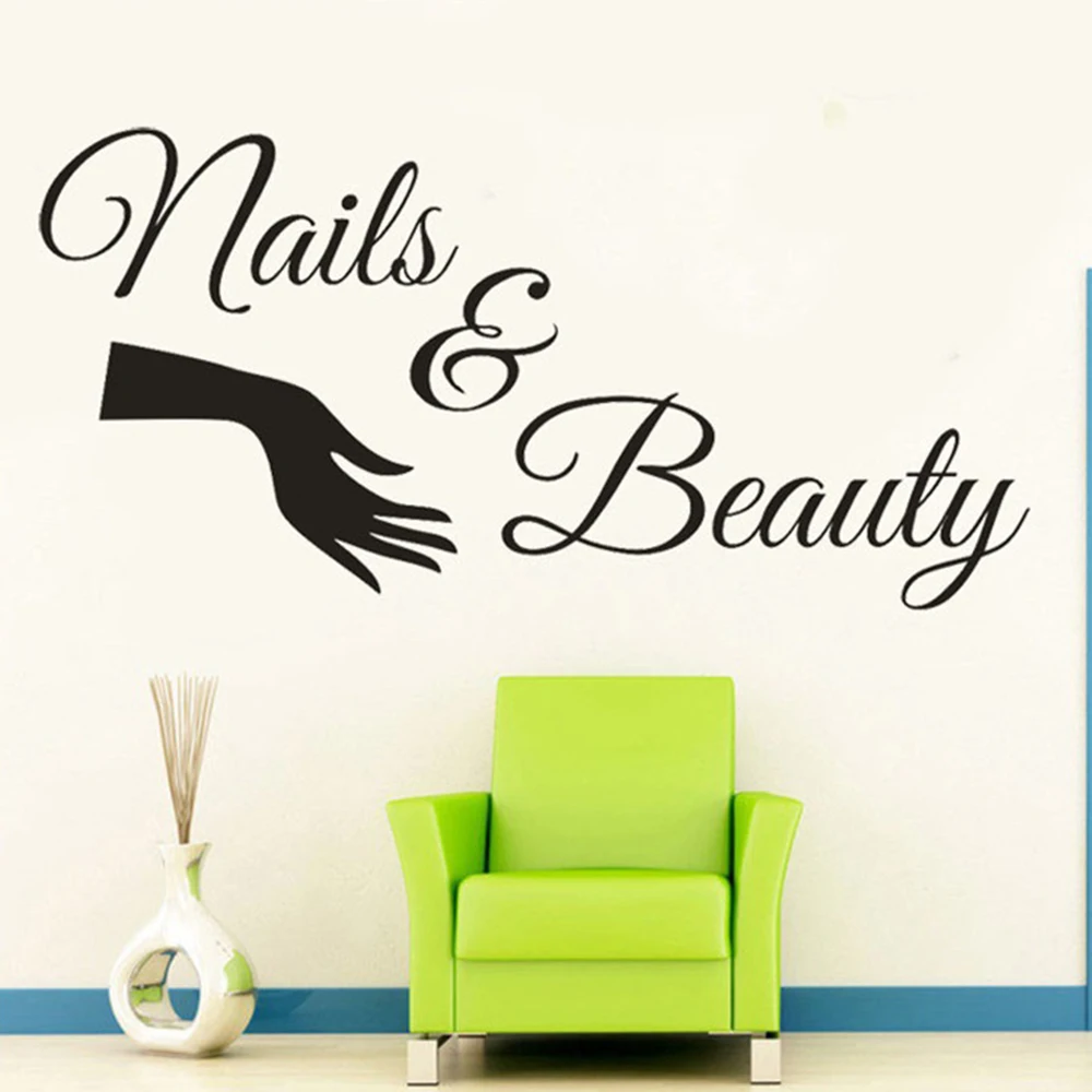 Wall Decal Beauty Salon Nails and Beauty Hand Salon Wall Sticker Room Decoration Accessories Removable Wall Decor Art Stickers
Wall Decal Beauty Salon Nails and Beauty Hand Salon Wall Sticker Room Decoration Accessories Removable Wall Decor Art Stickers