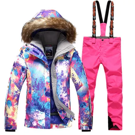 GSOU SNOW 2017 New Winter Women's Ski Suit With Hair Collar Windbreaker Warm Waterproof Breathable Ski Jacket Ski Pants
GSOU SNOW 2017 New Winter Women's Ski Suit With Hair Collar Windbreaker Warm Waterproof Breathable Ski Jacket Ski Pants