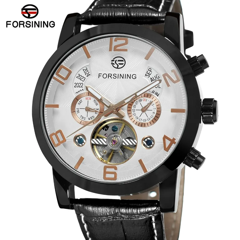 Forsining Men's New Arrival Automatic Self-winding Day Calendar Leather Strap Brand Collection Brand Wholesale Best Wrist Watch
Forsining Men's New Arrival Automatic Self-winding Day Calendar Leather Strap Brand Collection Brand Wholesale Best Wrist Watch