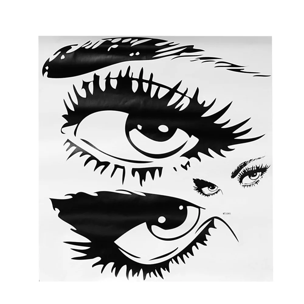 

Nice Audrey Hepburn's Beautiful Eyes Wall Sticker Vinly DIY Home Decoration Decor for Bathroom Office