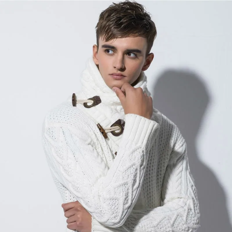 Young men sweater heaps of new fund of 2019 autumn winters brought horn coarse needle knitting coat of England
Young men sweater heaps of new fund of 2019 autumn winters brought horn coarse needle knitting coat of England
