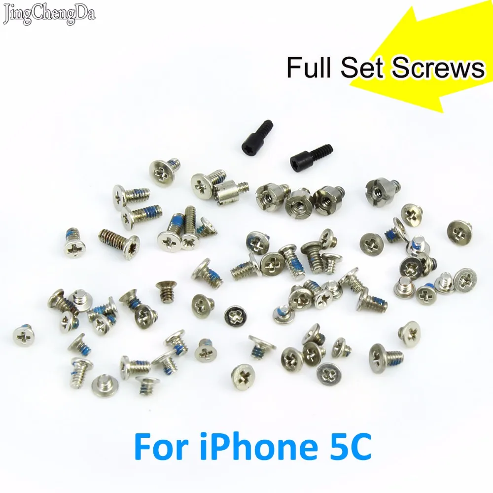 JCD 1 компл./лот новый высококачественный набор винтов для iPhone 5C полный комплект запасные части для ремонта iphone 5c для Apple
JCD 1 компл./лот новый высококачественный набор винтов для iPhone 5C полный комплект запасные части для ремонта iphone 5c для Apple