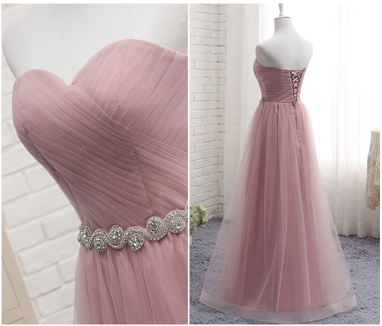 Dust Pink Beads Evening Dress Female 2019 Lace Up Belt new Prom Occasion Wedding Party Dress Formal Dress Women
Dust Pink Beads Evening Dress Female 2019 Lace Up Belt new Prom Occasion Wedding Party Dress Formal Dress Women