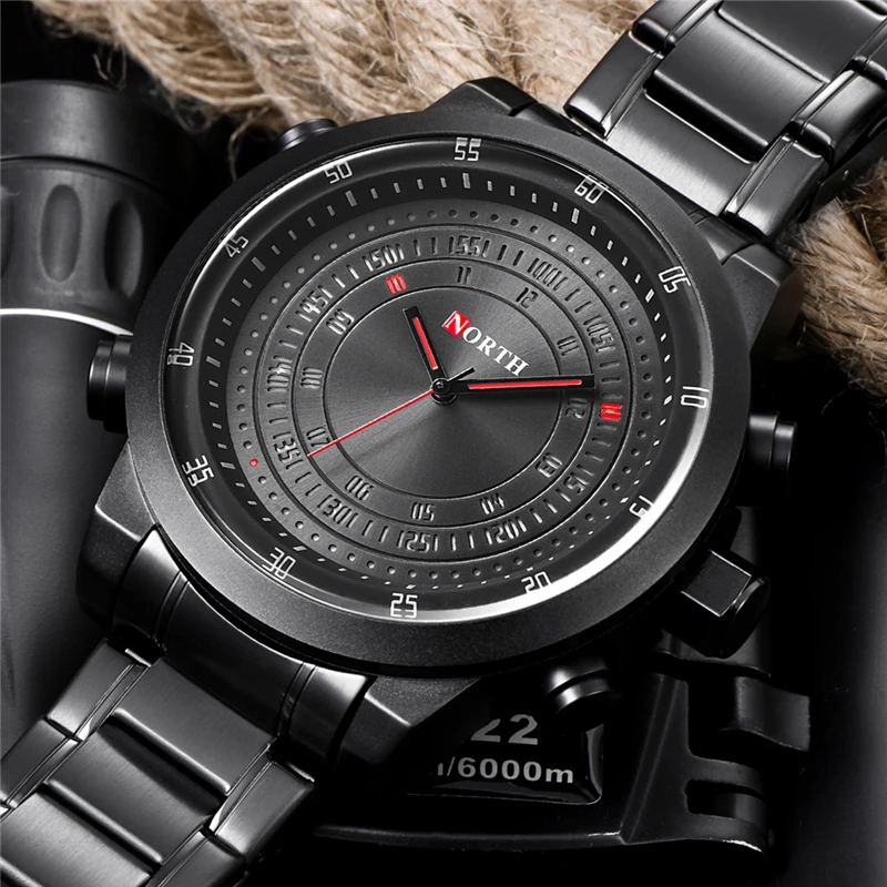 Топ люксовый бренд Мужские часы полностью стальные цифровые светодиодные