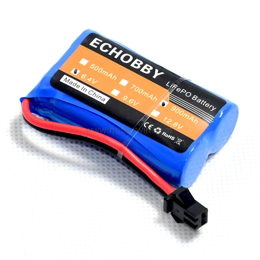 6.4V 2S 900mAh LiFe Battery SM plug for RC Model Buggy Car Truck Racing Speed Boat
6.4V 2S 900mAh LiFe Battery SM plug for RC Model Buggy Car Truck Racing Speed Boat