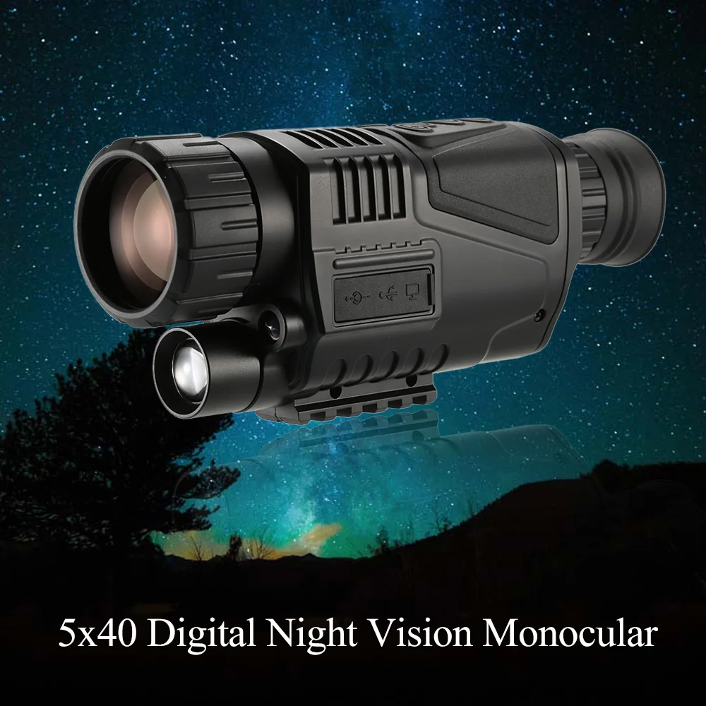 Professional 5x40 Digital Night Vision Monocular Device Telescope with Camera Video Recorder Camcorder for Camping Hunting
Professional 5x40 Digital Night Vision Monocular Device Telescope with Camera Video Recorder Camcorder for Camping Hunting