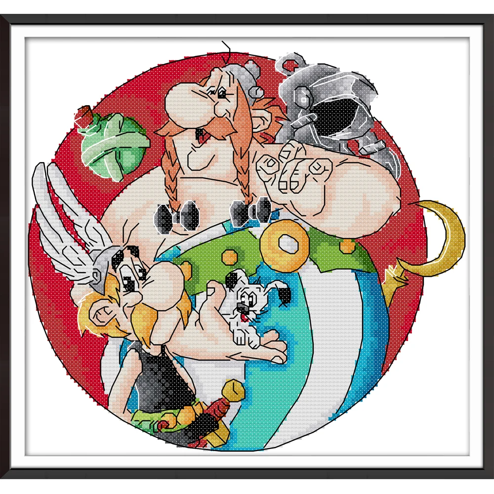 NKF Cartoon Character Animal Counted Cross Stitch Patterns 11CT 14CT Chinese Cross Stitch Kits for Embroidery Home Decor
NKF Cartoon Character Animal Counted Cross Stitch Patterns 11CT 14CT Chinese Cross Stitch Kits for Embroidery Home Decor