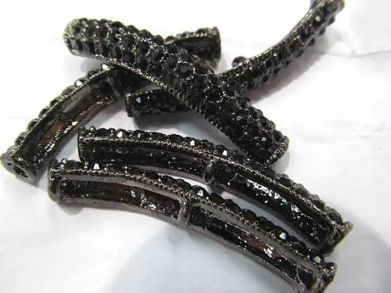 24pcs 10x40mm Vintage Rhinestone Brass Crystal Connector ,Bar Tube Gunmetal Black jet Antique Silver Gold Assortment Finding
24pcs 10x40mm Vintage Rhinestone Brass Crystal Connector ,Bar Tube Gunmetal Black jet Antique Silver Gold Assortment Finding