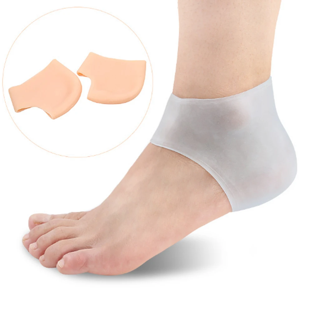 1 Pair Heal Gel Sleeves Silicone Foot Heel & Ankle Pain Relief Cushion Pads
1 Pair Heal Gel Sleeves Silicone Foot Heel & Ankle Pain Relief Cushion Pads