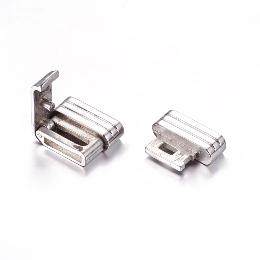 304 Stainless Steel Clasps for Jewelry Making Accessories, Rectangle, Stainless Steel Color, 19x18x5mm, Hole: 15x3mm
304 Stainless Steel Clasps for Jewelry Making Accessories, Rectangle, Stainless Steel Color, 19x18x5mm, Hole: 15x3mm