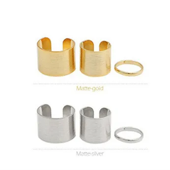 3pcs/set Fashion Exaggeration Adjustable Glossy Metal Ring For Women Men Girl Boy Jewelry Joint Tail Accessories Gift | Украшения и