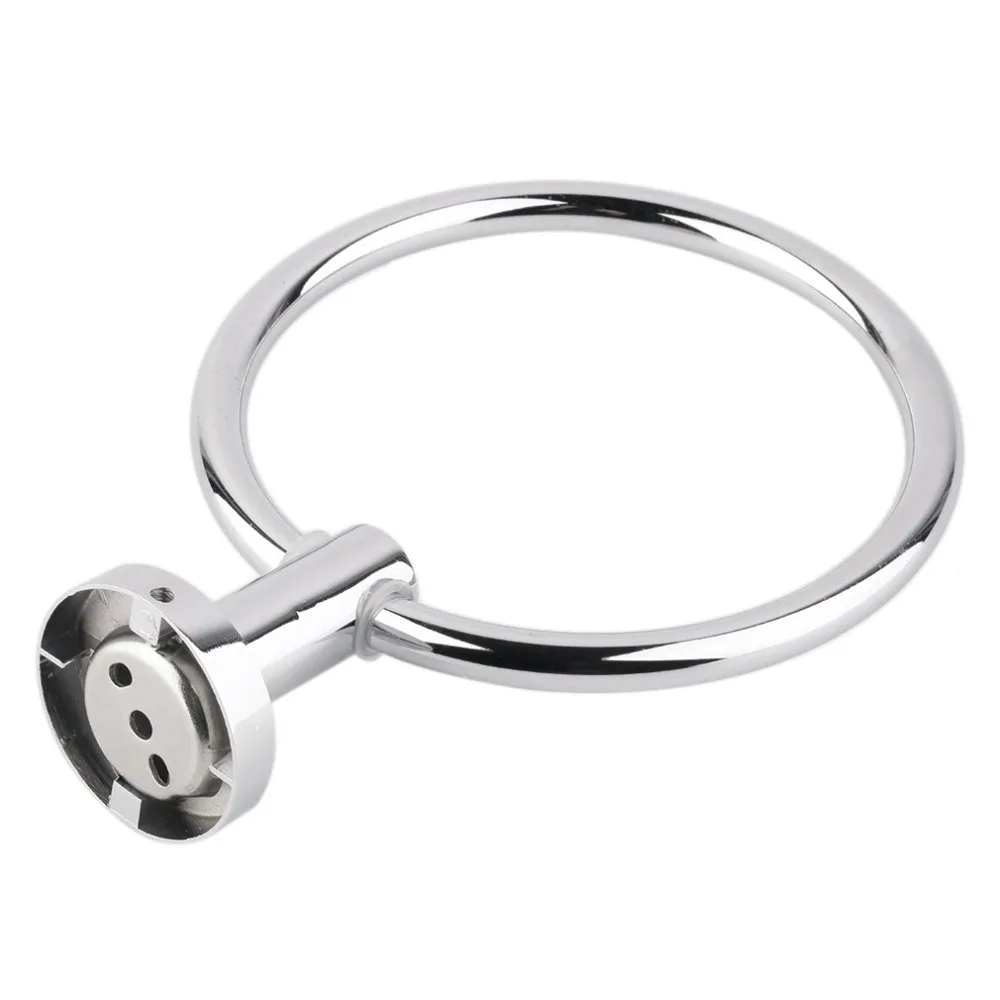 Stainless Steel Round Style Wall-Mounted Towel Ring Holder Hanger Bathroom