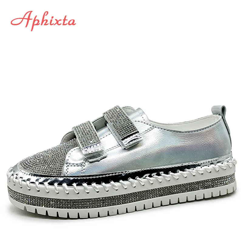 Aphixta Loafers Shoes Women Flats Hook & Loop Crystal Platform Shoes Woman Sequined Cloth Bling Crysta Black Flat Heels Shoe
Aphixta Loafers Shoes Women Flats Hook & Loop Crystal Platform Shoes Woman Sequined Cloth Bling Crysta Black Flat Heels Shoe