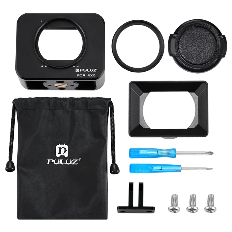 New CNC Aluminum Alloy Protective Case for Sony RX0 Action Cameras+ UV Filter+Lens Cover Adaptor Accessories for Sony RX0
New CNC Aluminum Alloy Protective Case for Sony RX0 Action Cameras+ UV Filter+Lens Cover Adaptor Accessories for Sony RX0