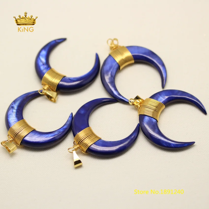 10pcs Bulk Crescent Moon Shell Pendants Jewelry,Lapis Blue Color Shell Wire Wrapped Gold Copper Charms Ox Horn Pendants DSS12
10pcs Bulk Crescent Moon Shell Pendants Jewelry,Lapis Blue Color Shell Wire Wrapped Gold Copper Charms Ox Horn Pendants DSS12