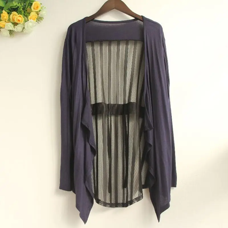 Nice New Woman Coat Irregularl Solid Color Feamle Coat Long Sleeve Hollow Bat Sleeve Casual Coat
Nice New Woman Coat Irregularl Solid Color Feamle Coat Long Sleeve Hollow Bat Sleeve Casual Coat