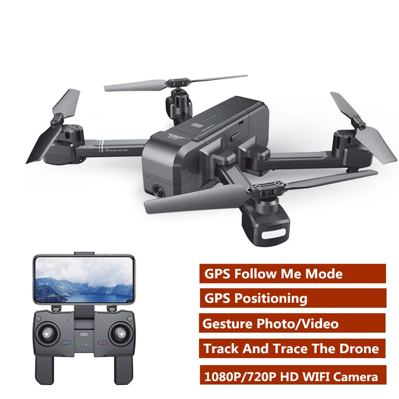 Folding GPS WIFI FPV RC Drone Helicopter 600M Intelligent Follow Me Altitude Hold RC Quadcopter With 1080P 720P HD Camera
Folding GPS WIFI FPV RC Drone Helicopter 600M Intelligent Follow Me Altitude Hold RC Quadcopter With 1080P 720P HD Camera