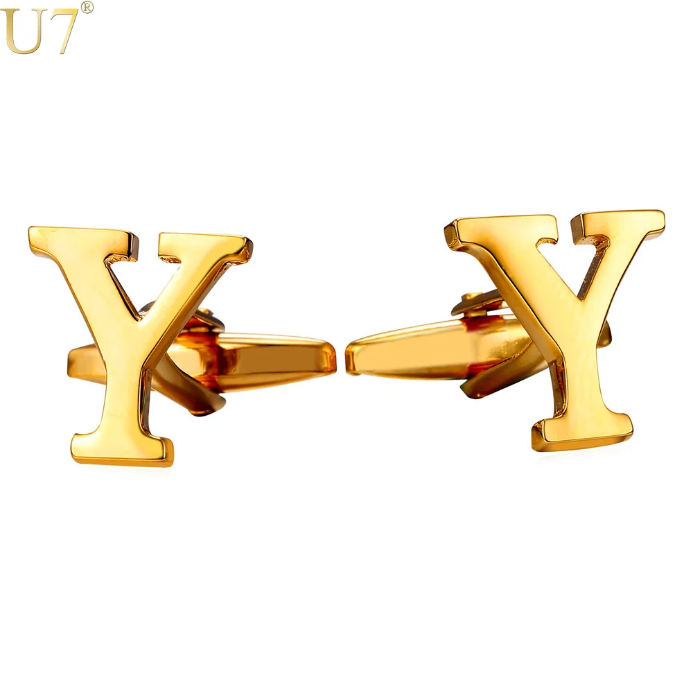 U7 New Gold/Silver Color Cufflinks Men Jewelry Initial Alphabet Y Letter Trendy Wedding Party Button Cuff Links With Box C225
U7 New Gold/Silver Color Cufflinks Men Jewelry Initial Alphabet Y Letter Trendy Wedding Party Button Cuff Links With Box C225