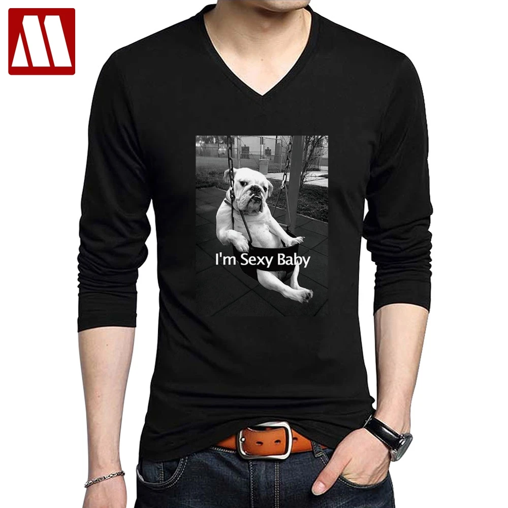New Arrival Men's Letter Printed T shirt Elastic Cotton Long Sleeve Casual T-Shirts Black Tees V-Neck t-shirt Slim fit Tops Tees
New Arrival Men's Letter Printed T shirt Elastic Cotton Long Sleeve Casual T-Shirts Black Tees V-Neck t-shirt Slim fit Tops Tees