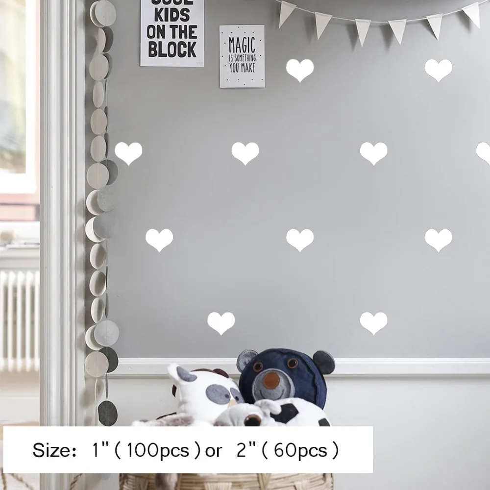 100pcs/50pcs Love Heart White Soft Pink Black Teal Color Wall Stickers for Girls Room Removable Home Decoration Decals D863
100pcs/50pcs Love Heart White Soft Pink Black Teal Color Wall Stickers for Girls Room Removable Home Decoration Decals D863