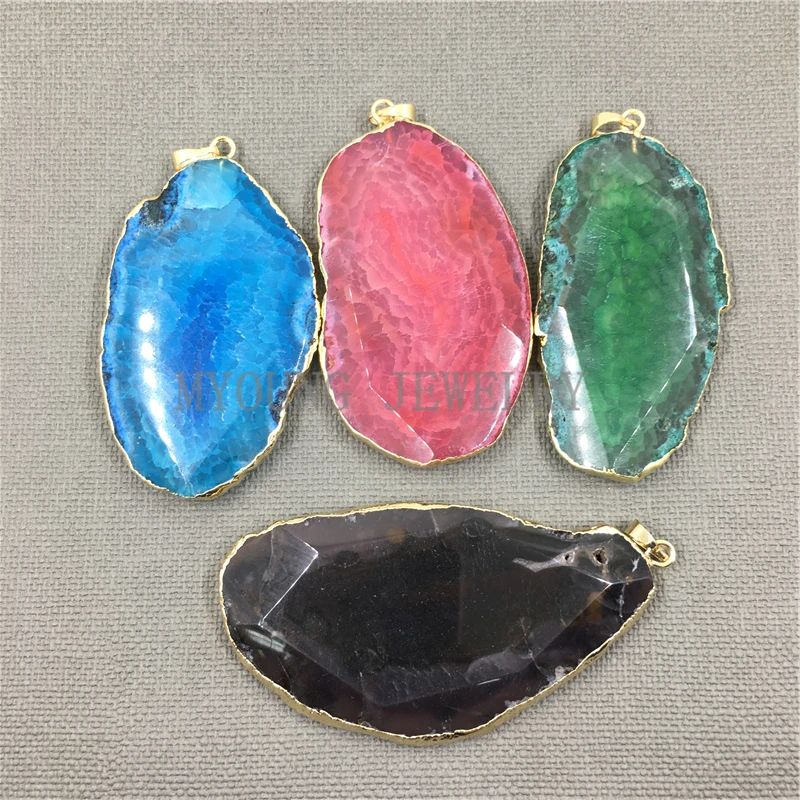 MY1043 Oval Colorful Agates Slice Pendant Charm,Natural Gem Stone Jewelry Making Accessories
MY1043 Oval Colorful Agates Slice Pendant Charm,Natural Gem Stone Jewelry Making Accessories