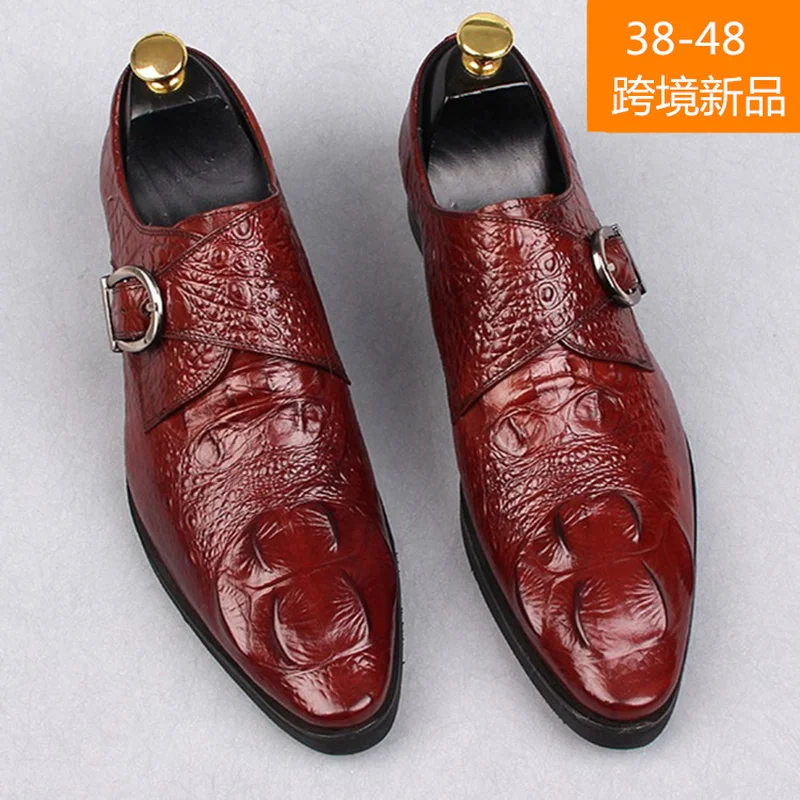 2019 New Mens Dress Shoes Genuine Leather For Man Formal Business Crocodile Pattern Oxford Flats Pointed Toe
2019 New Mens Dress Shoes Genuine Leather For Man Formal Business Crocodile Pattern Oxford Flats Pointed Toe
