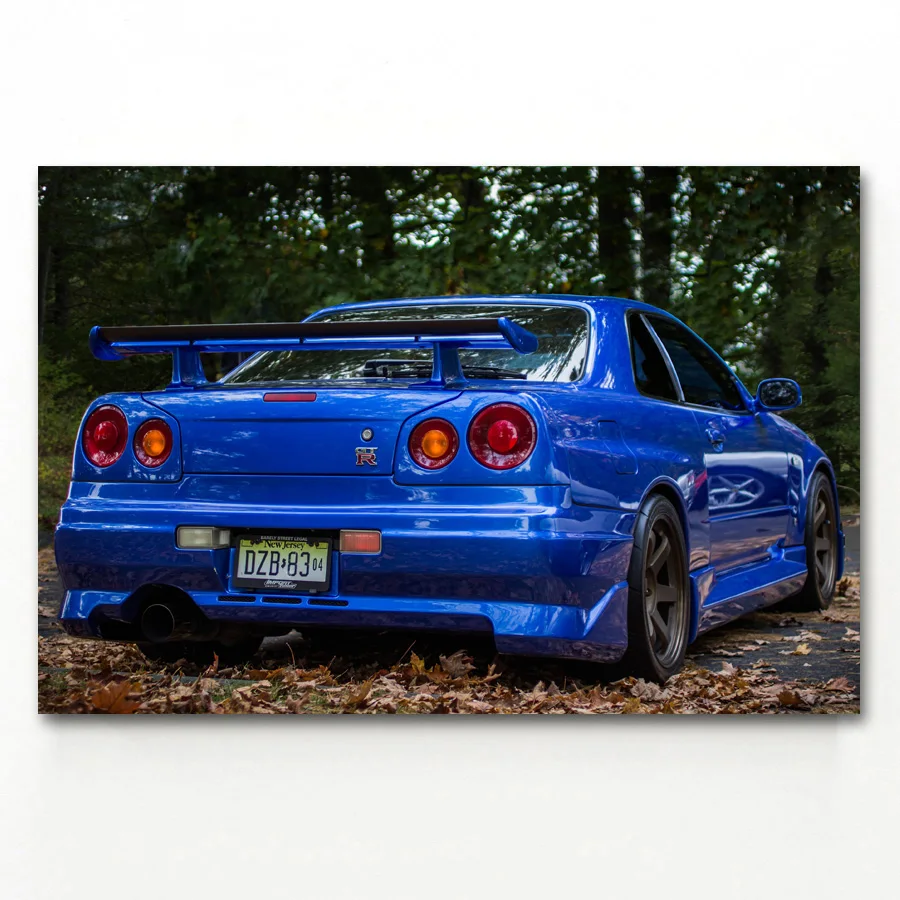 Настенное художественное изображение Nissan Skyline GT-R R32 синие автомобильные постеры и фотокартины для домашнего декора
Настенное художественное изображение Nissan Skyline GT-R R32 синие автомобильные постеры и фотокартины для домашнего декора