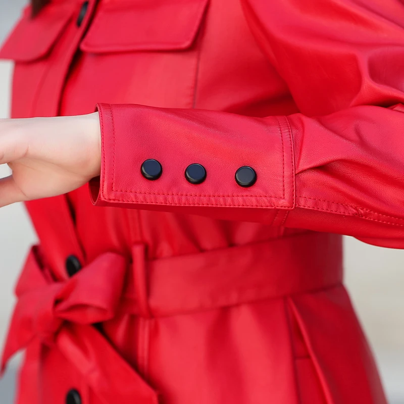 Women Long Faux Leather Jacket With Belt 2018 Autumn Winter Ladies New Washed PU Leather Trench Coats Female Long Outerwear
Women Long Faux Leather Jacket With Belt 2018 Autumn Winter Ladies New Washed PU Leather Trench Coats Female Long Outerwear