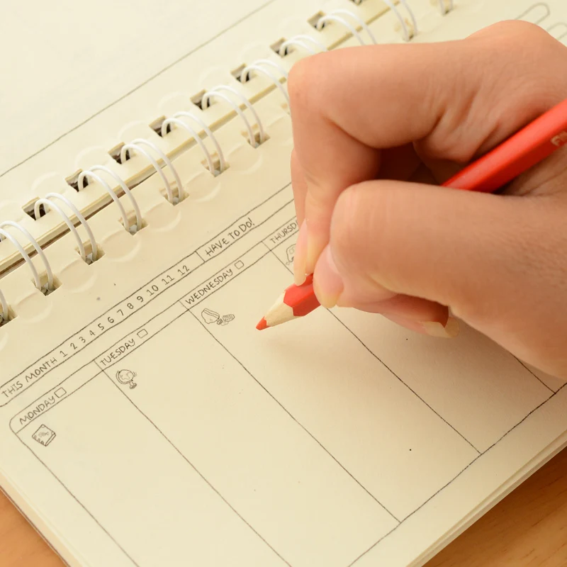 Student schedule week plan notebook small note book hand bill charge money day book South Korea stationery
Student schedule week plan notebook small note book hand bill charge money day book South Korea stationery