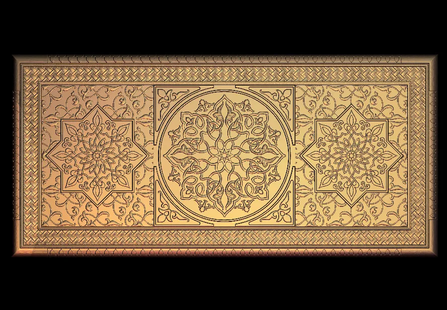 Plate 3D Relief Model in STL format CNC Router Carving Engraving Artcam aspire M103
Plate 3D Relief Model in STL format CNC Router Carving Engraving Artcam aspire M103