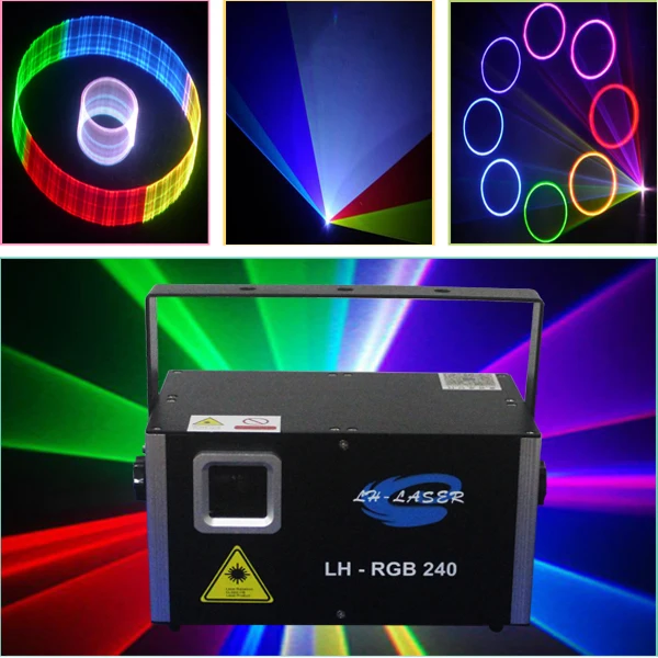 Потрясающий 2 Вт 3D лазерный свет/2 RGB Полноцветный rgb лазерсветильник с 2d/3d