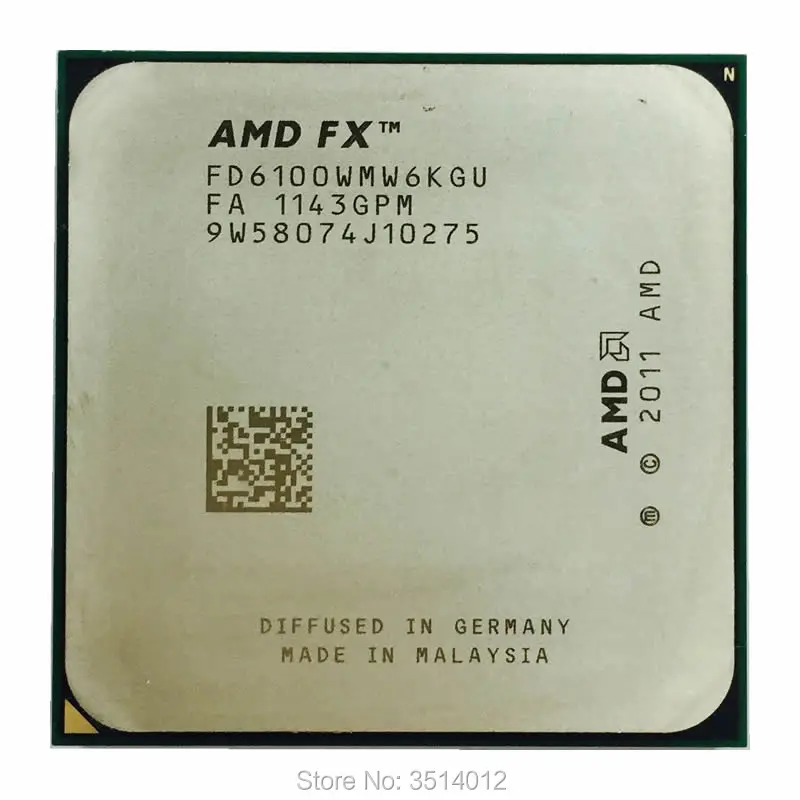 Процессор AMD FX-Series FX-6100 FX 6100 FX6100 3 ГГц шесть ядер FD6100WMW6KGU разъем AM3 + | Компьютеры и