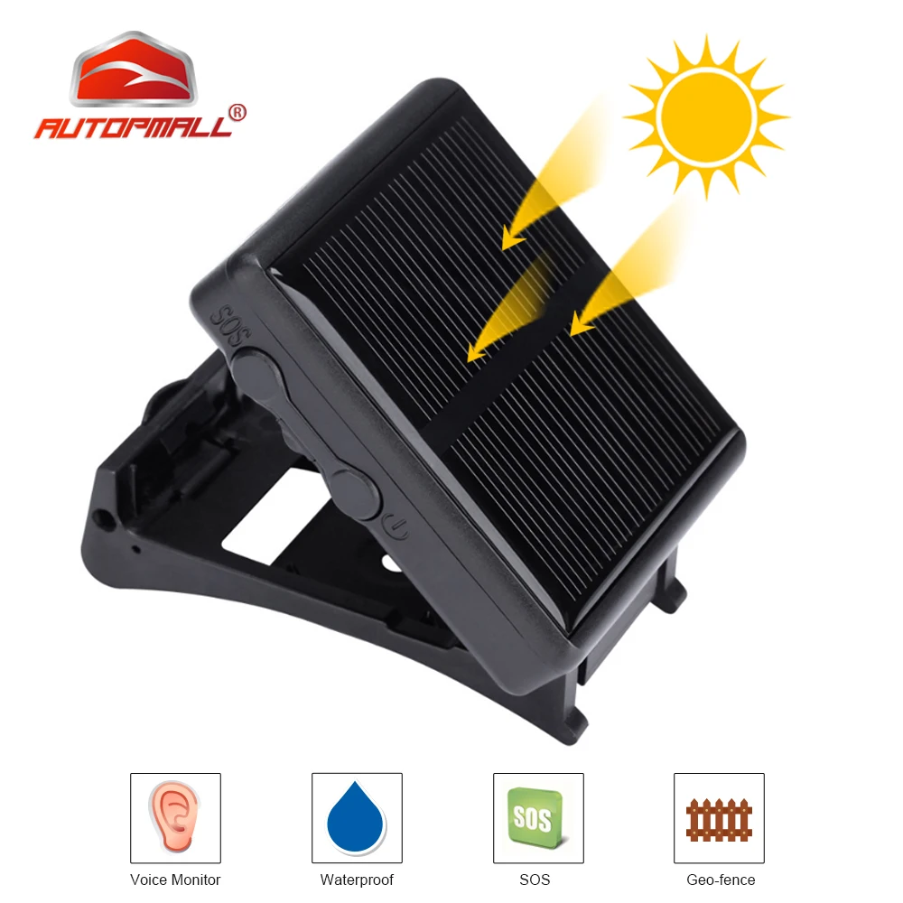 New Pet GPS Tracker Solar Tracker GPS For Cow Dog Waterproof IP66 SOS Alarm 10 Days Standby Geo-fence Pet Locator Free Web APP
New Pet GPS Tracker Solar Tracker GPS For Cow Dog Waterproof IP66 SOS Alarm 10 Days Standby Geo-fence Pet Locator Free Web APP