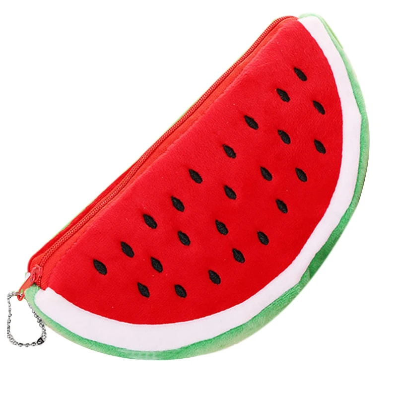 

1 Pc Newest Practical Big Volume Watermelon Fruit Kids Pencil Bag Case Gift Cosmetics Purse Wallet Holder Pouch School Supplie