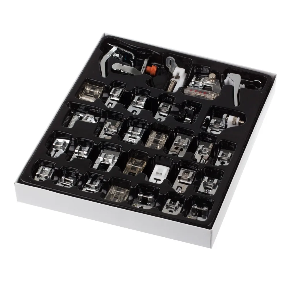 32pcs Domestic Sewing Machine Presser Foot Feet Kit Set With Box For Brother Singer Janom
32pcs Domestic Sewing Machine Presser Foot Feet Kit Set With Box For Brother Singer Janom