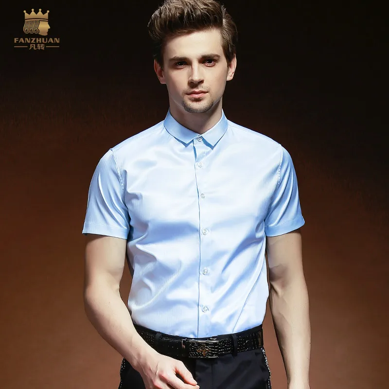 FanZhuan Free Shipping New casual Male man men's Summer Pure Color Short Sleeve SLIM Pointed Collar Shirt Business 812070
FanZhuan Free Shipping New casual Male man men's Summer Pure Color Short Sleeve SLIM Pointed Collar Shirt Business 812070