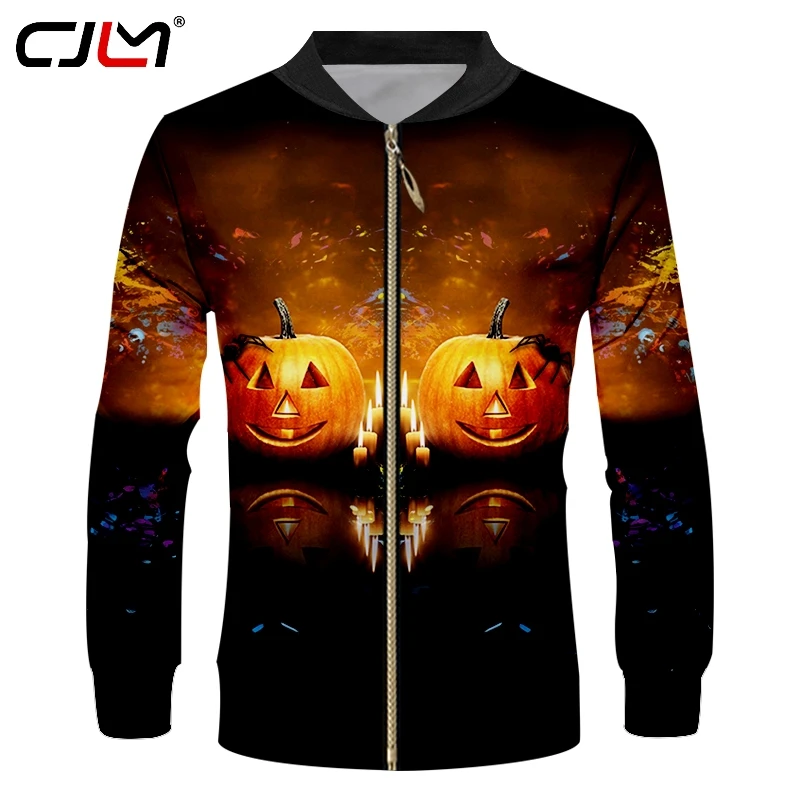 CJLM Mens Halloween Animal Zip Jacket 3D Printed Pumpkin Spider Unisex Clothes Wholesale Man Sports Fitness Zipper Coat
CJLM Mens Halloween Animal Zip Jacket 3D Printed Pumpkin Spider Unisex Clothes Wholesale Man Sports Fitness Zipper Coat