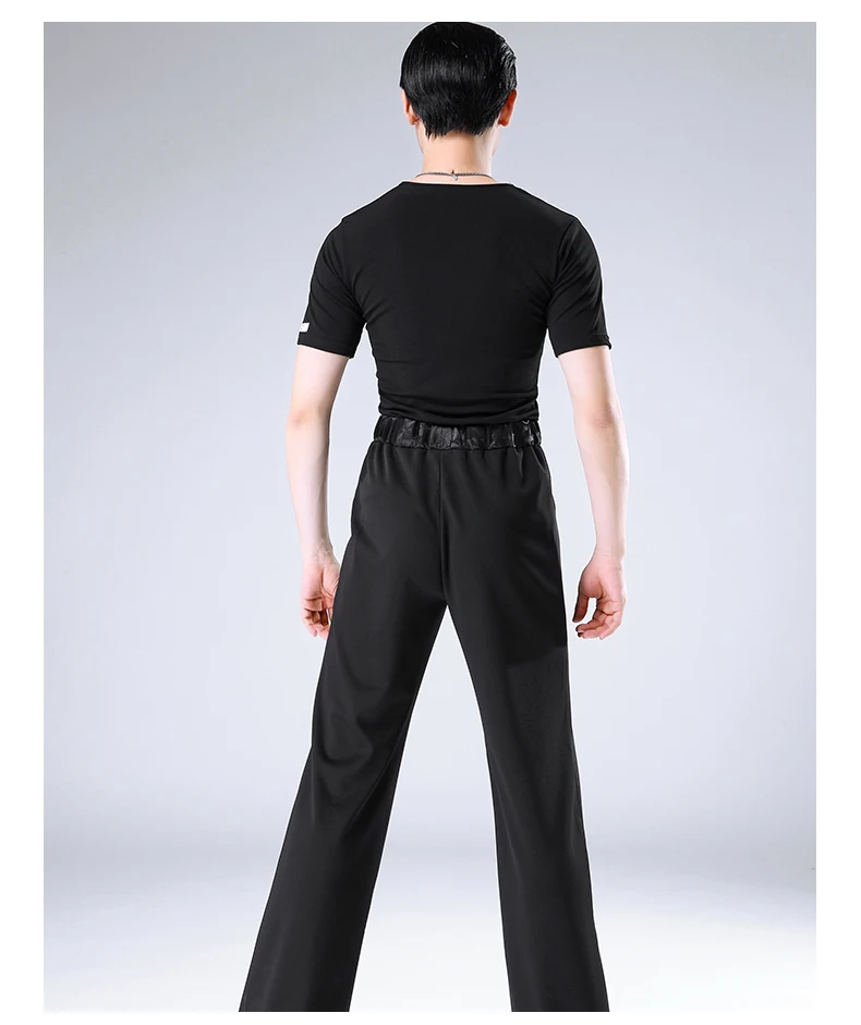 Hcdance New Latin dance dress men's Latin dance shirt adult modern dance body dance practice clothes short-sleeved shirt-M817103
Hcdance New Latin dance dress men's Latin dance shirt adult modern dance body dance practice clothes short-sleeved shirt-M817103