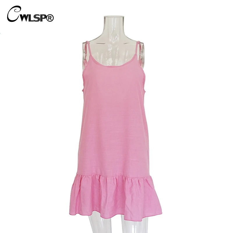 CWLSP 2018 Sexy Summer Woman solid Dress Strap With Mini Dress ruffles Backless Verano For Holiday Vest Dresses QZ2870
CWLSP 2018 Sexy Summer Woman solid Dress Strap With Mini Dress ruffles Backless Verano For Holiday Vest Dresses QZ2870