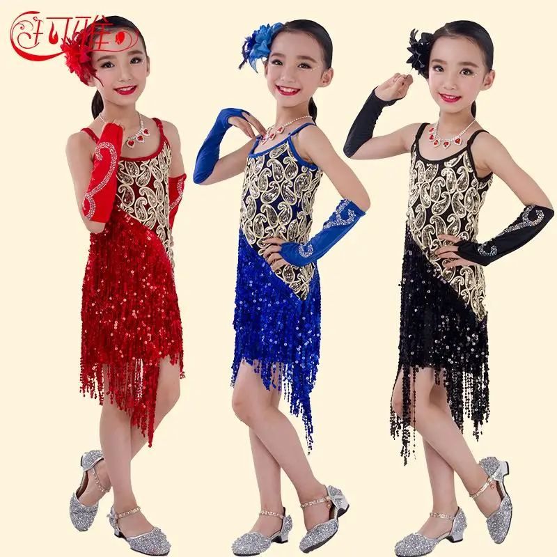 High Quality Children Latin Dance Dress for Kids Performance Wear Latin Sequin Tassel Fringed Dance Costume Girls Skirts
High Quality Children Latin Dance Dress for Kids Performance Wear Latin Sequin Tassel Fringed Dance Costume Girls Skirts