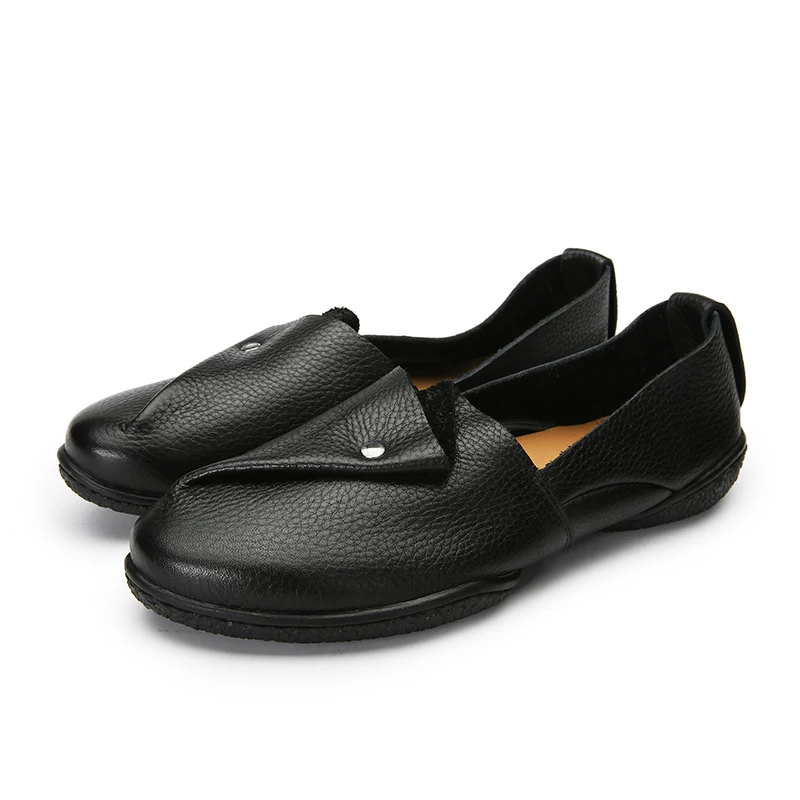 VALLU 2018 Shoes Women Flats Genuine Leather Flat Heels Soft Comfortable Loafers Mother Shoes Black Plus Size
VALLU 2018 Shoes Women Flats Genuine Leather Flat Heels Soft Comfortable Loafers Mother Shoes Black Plus Size