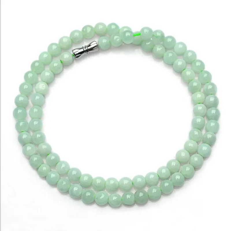 Fashion Jewelry Natural Round Bead Hand-Woven Chain Necklaces Fei Cui Jade for Women Party Christmas Present
Fashion Jewelry Natural Round Bead Hand-Woven Chain Necklaces Fei Cui Jade for Women Party Christmas Present